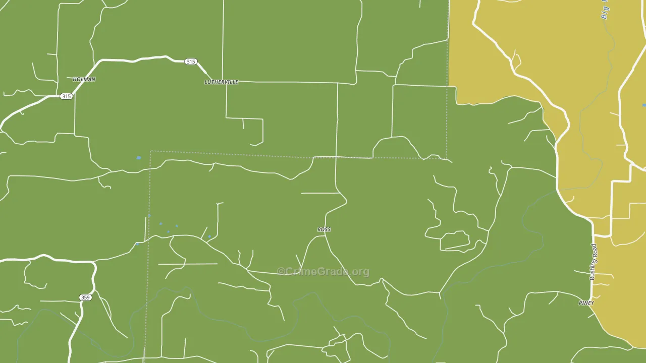 Ross, AR Map of Drug-Related Crime Rates