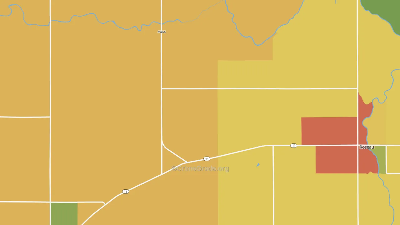 Ross, MN Map of Drug-Related Crime Rates
