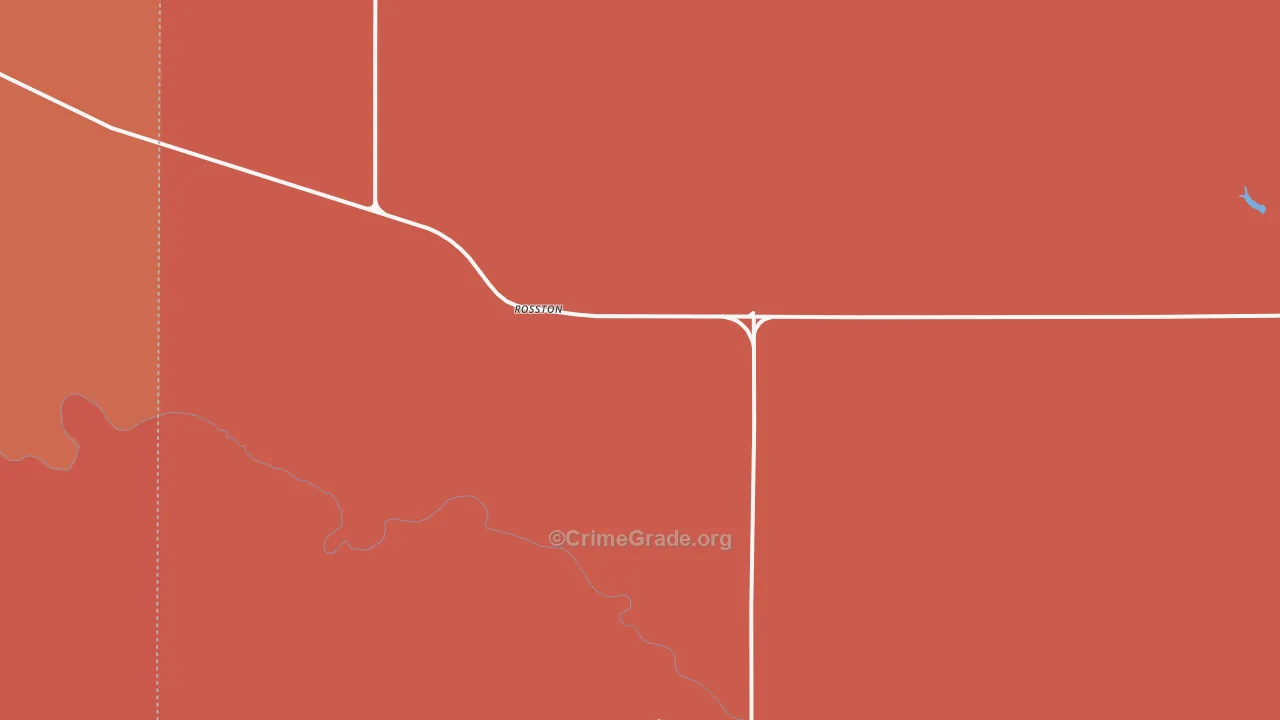 Rosston, OK Map of Drug-Related Crime Rates