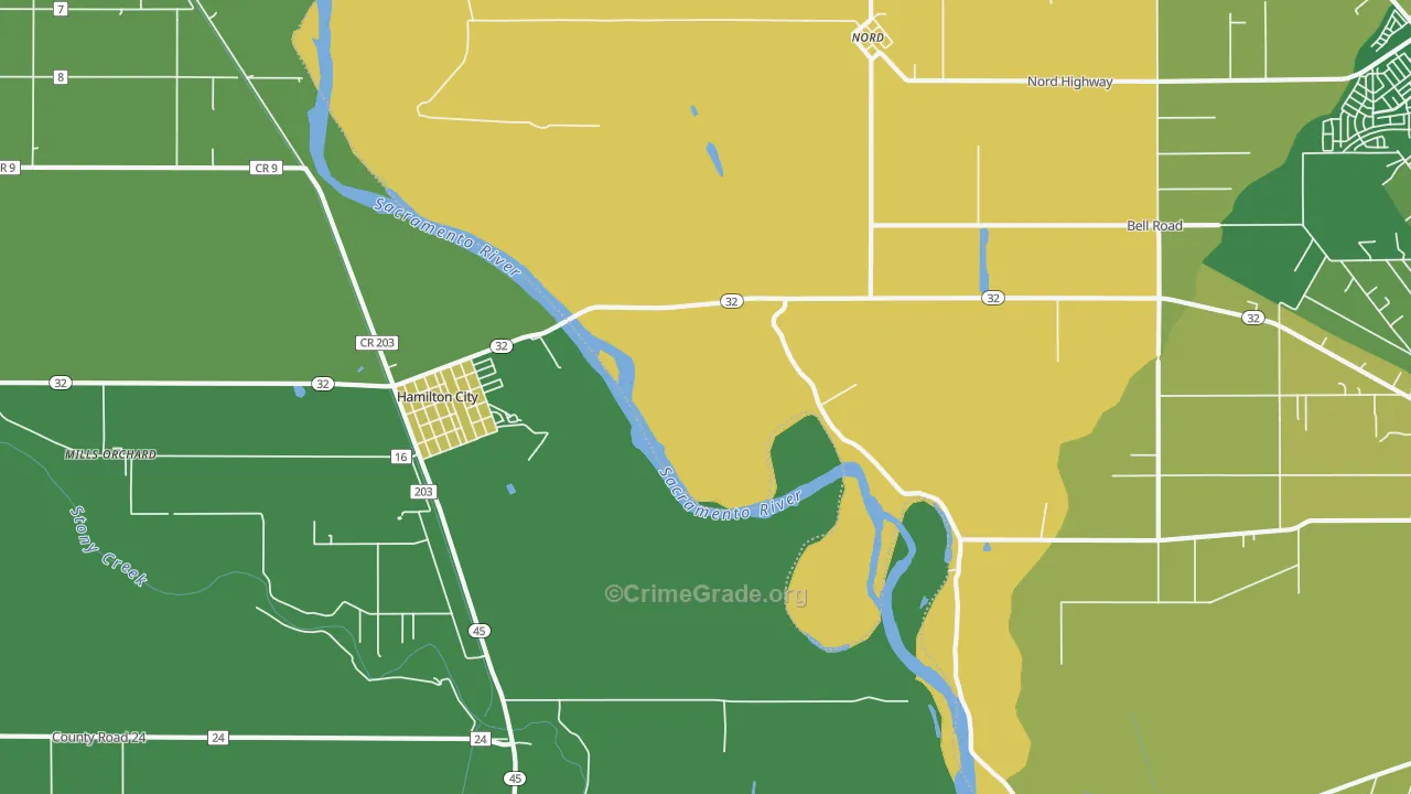 Rotavele, CA Map of Drug-Related Crime Rates