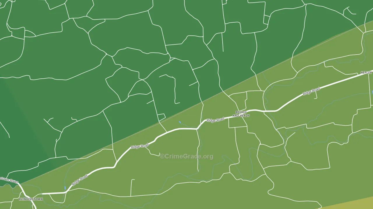 Rough And Ready, PA Map of Drug-Related Crime Rates