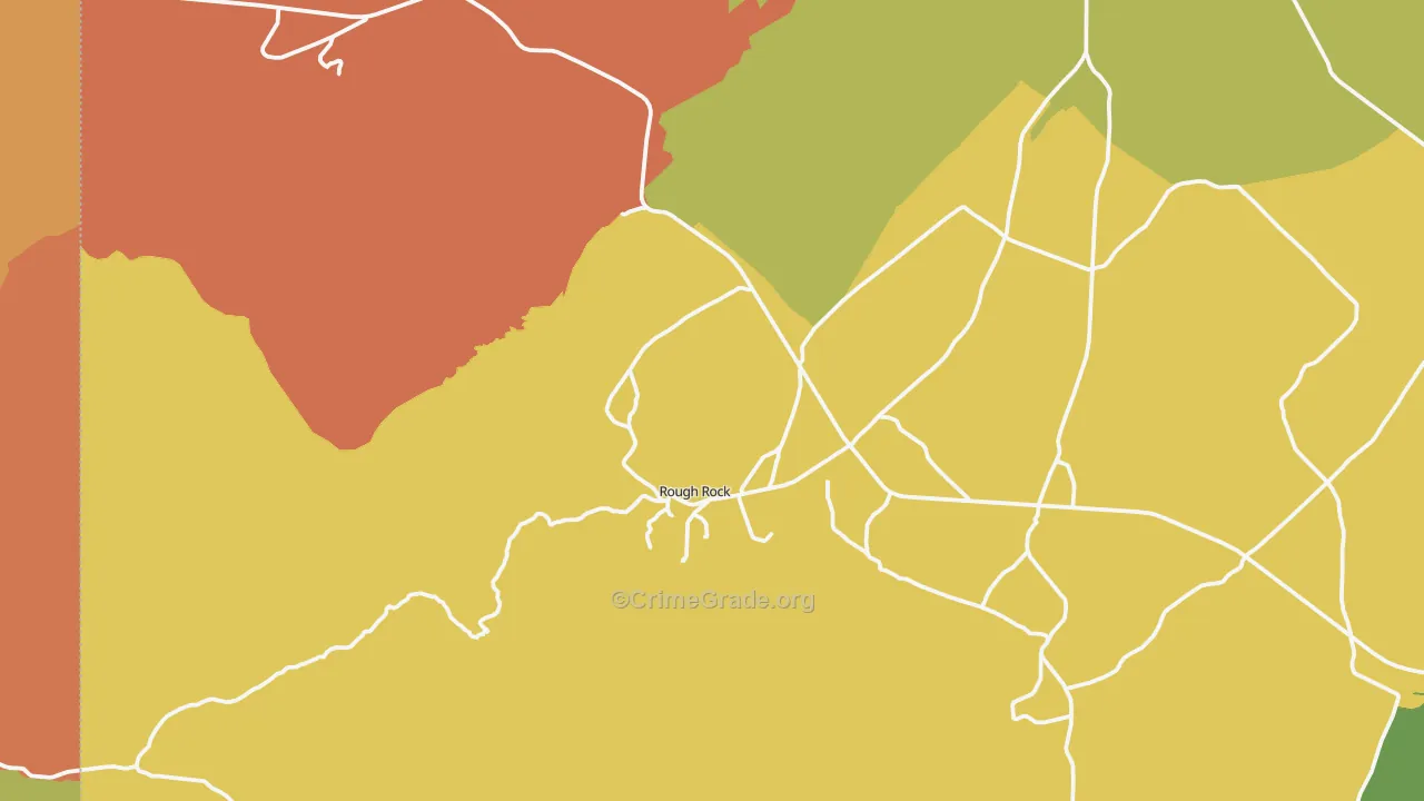Rough Rock, AZ Map of Drug-Related Crime Rates