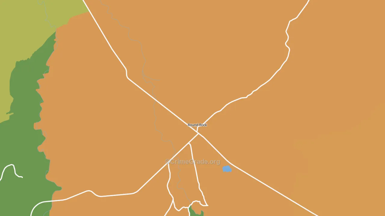 Round Rock, AZ Map of Drug-Related Crime Rates