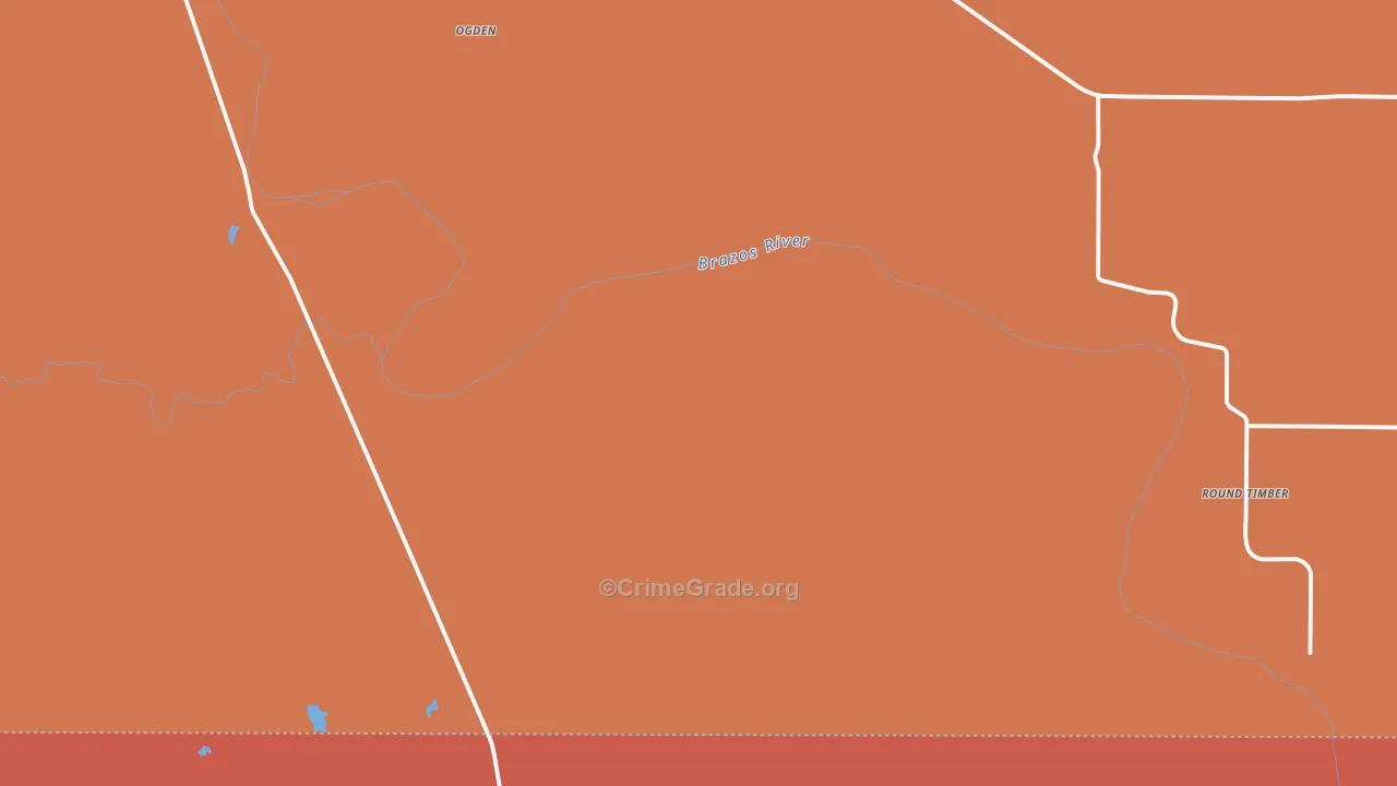 Round Timber, TX Map of Drug-Related Crime Rates