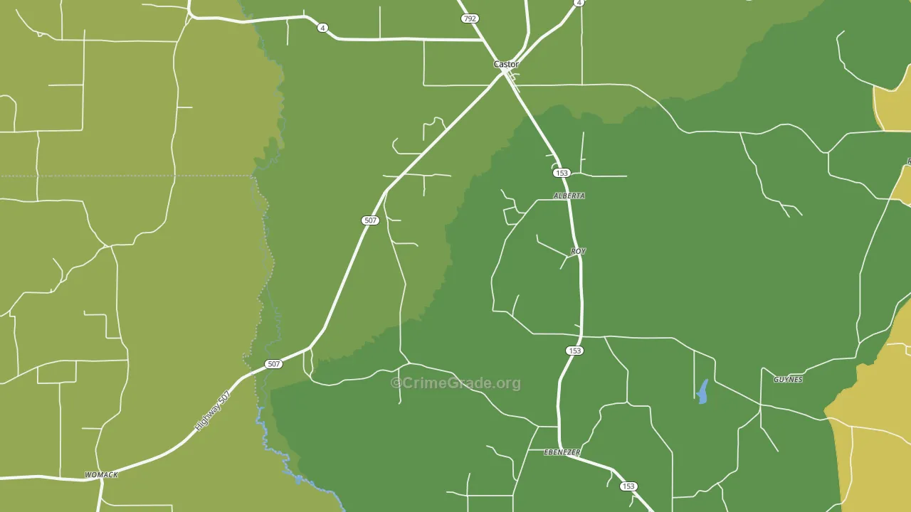 Roy, LA Map of Drug-Related Crime Rates