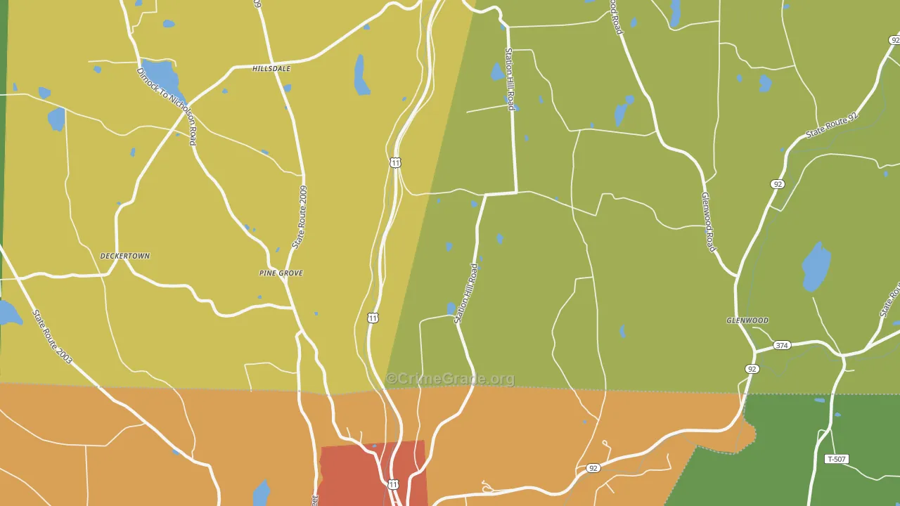Royal, PA Map of Drug-Related Crime Rates
