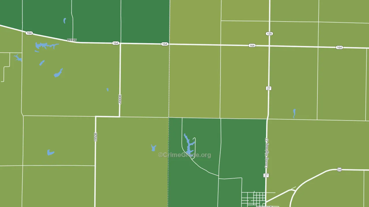 Rozetta, IL Map of Drug-Related Crime Rates