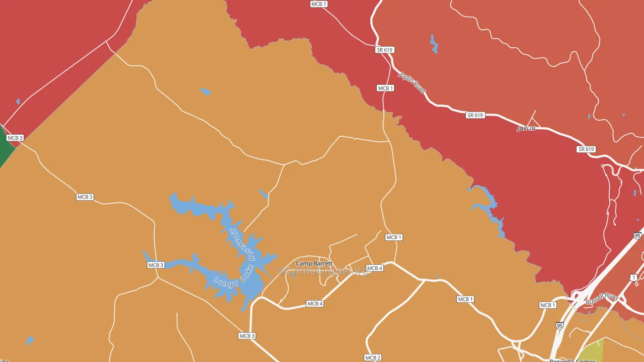 Ruby, VA Map of Drug-Related Crime Rates