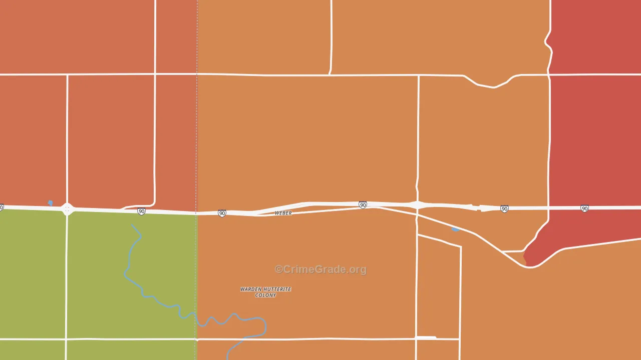 Ruff, WA Map of Drug-Related Crime Rates