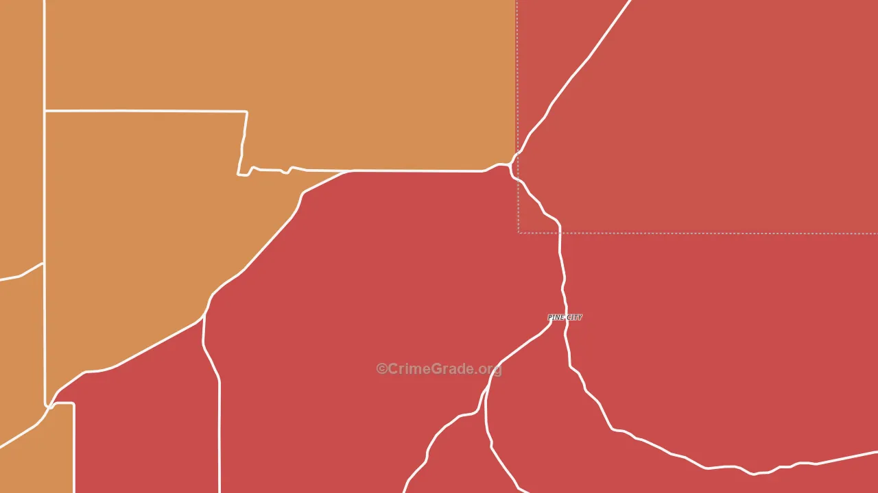Ruggs, OR Map of Drug-Related Crime Rates