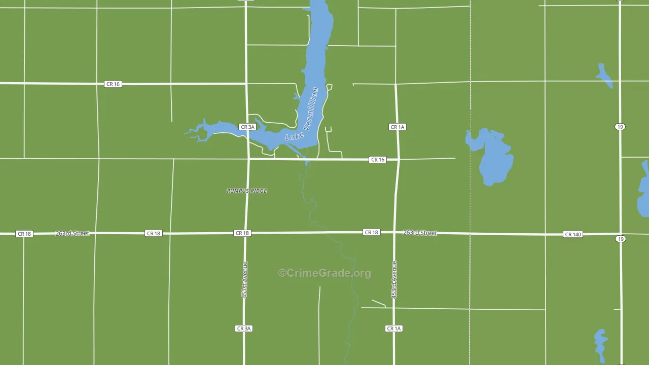 Rumpus Ridge, SD Map of Drug-Related Crime Rates