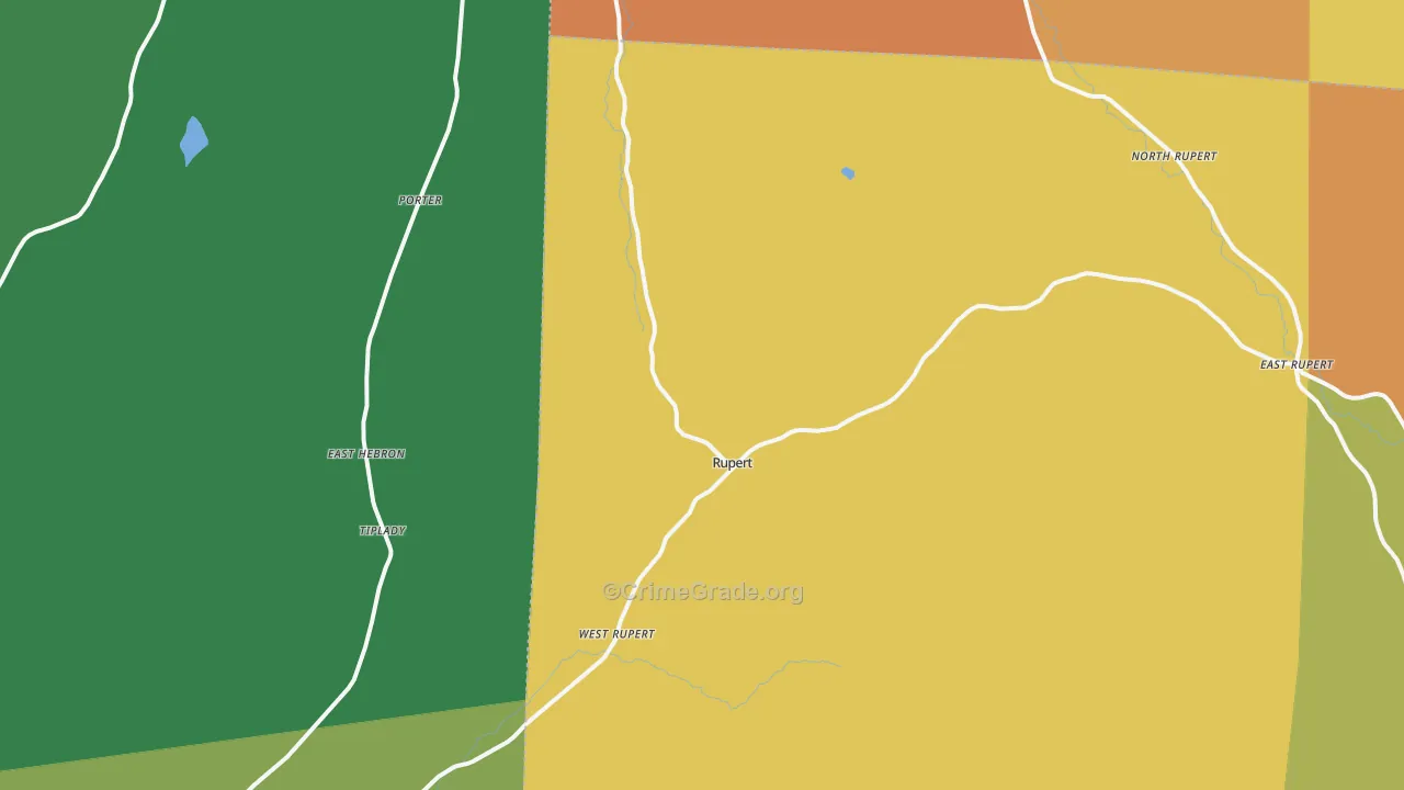 Rupert, VT Map of Drug-Related Crime Rates