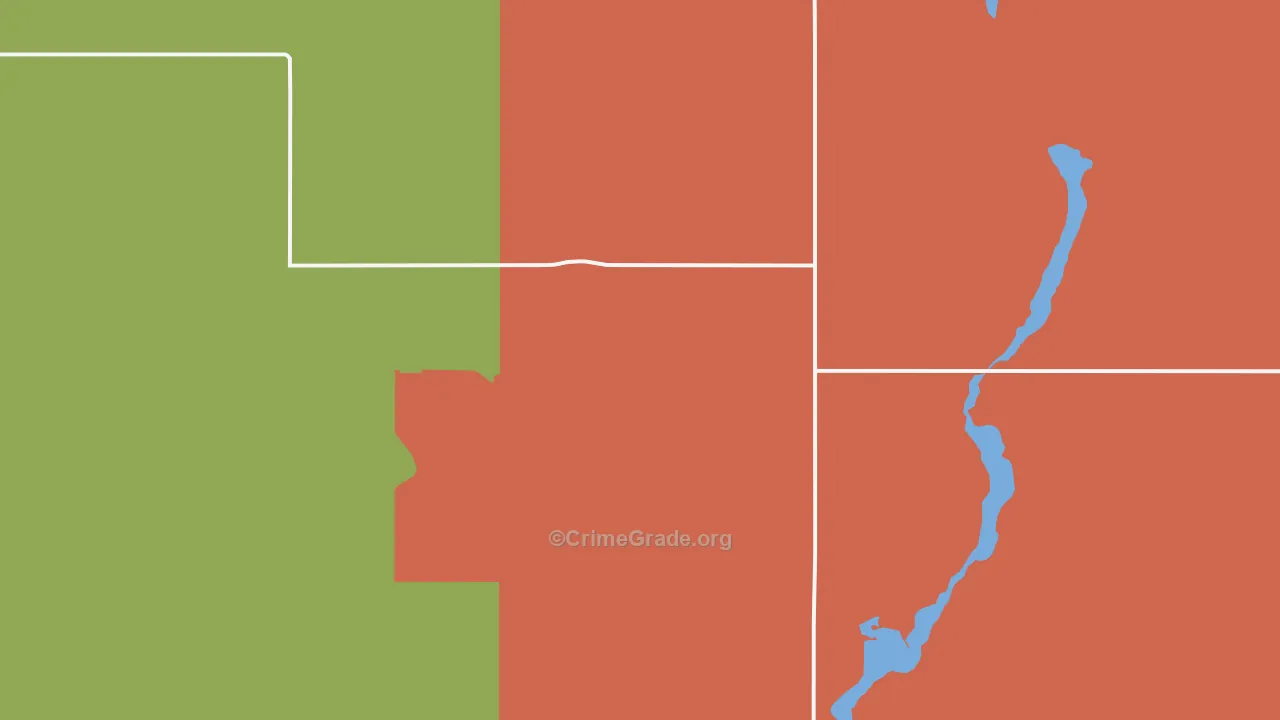 Ruso, ND Map of Drug-Related Crime Rates