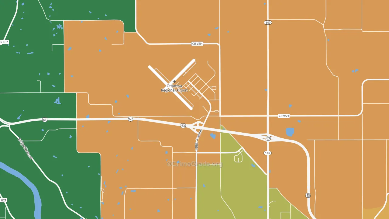 Rutledge, IA Map of Drug-Related Crime Rates