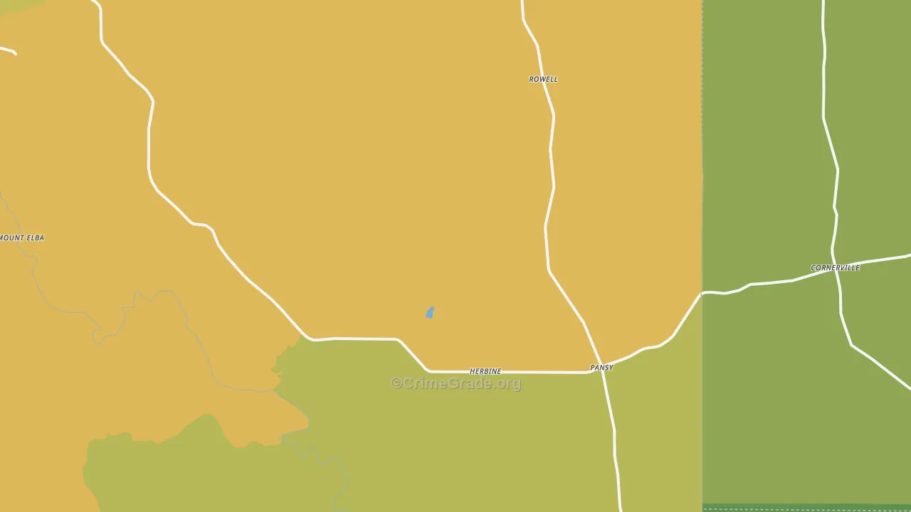 Rye, AR Map of Drug-Related Crime Rates