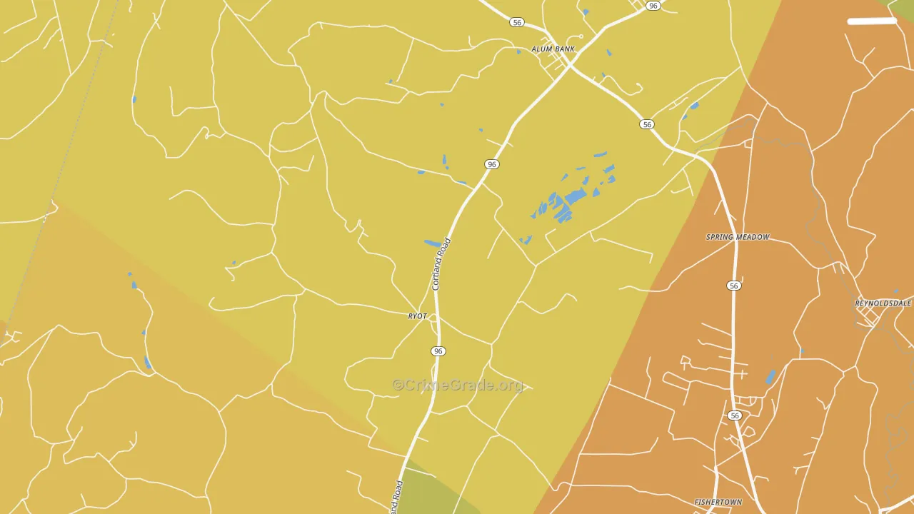 Ryot, PA Map of Drug-Related Crime Rates