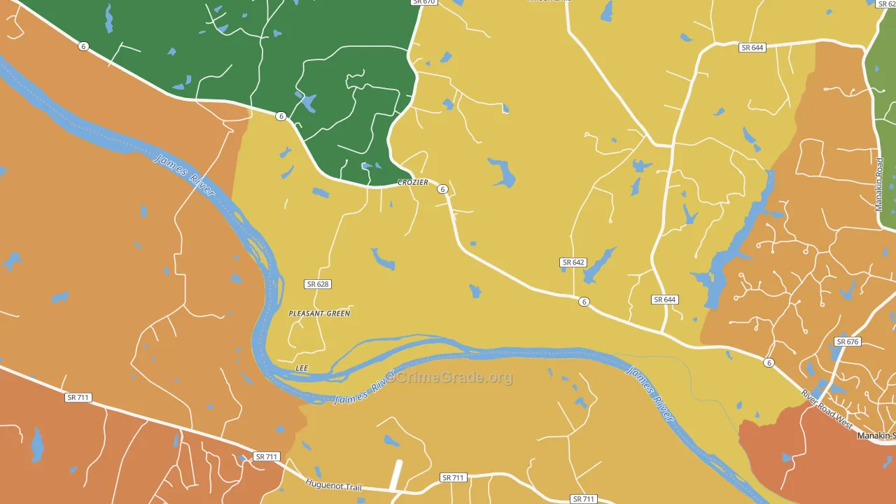 Sabot, VA Map of Drug-Related Crime Rates