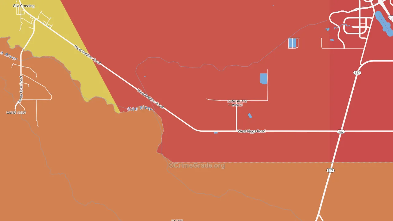 Sacate, AZ Map of Drug-Related Crime Rates