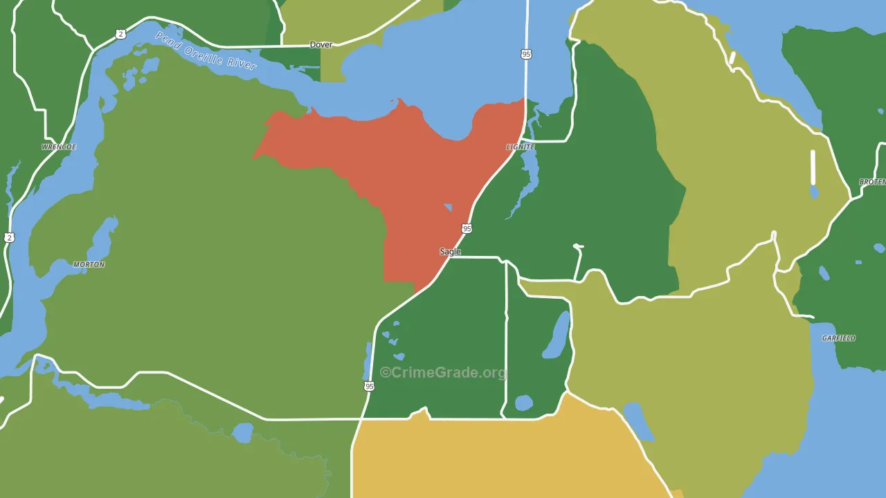 Sagle, ID Map of Drug-Related Crime Rates