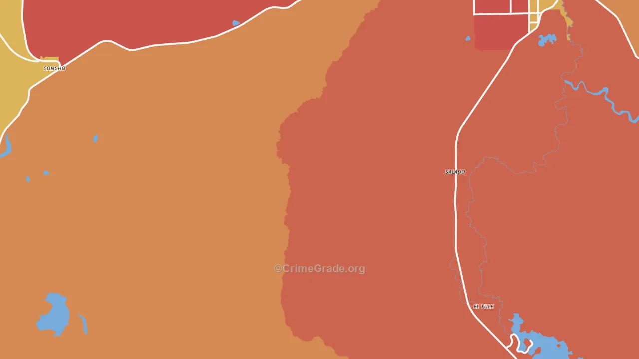 Salado, AZ Map of Drug-Related Crime Rates