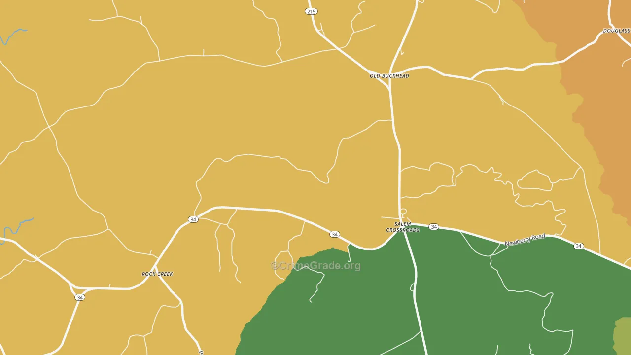 Salem Crossroads, SC Map of Drug-Related Crime Rates