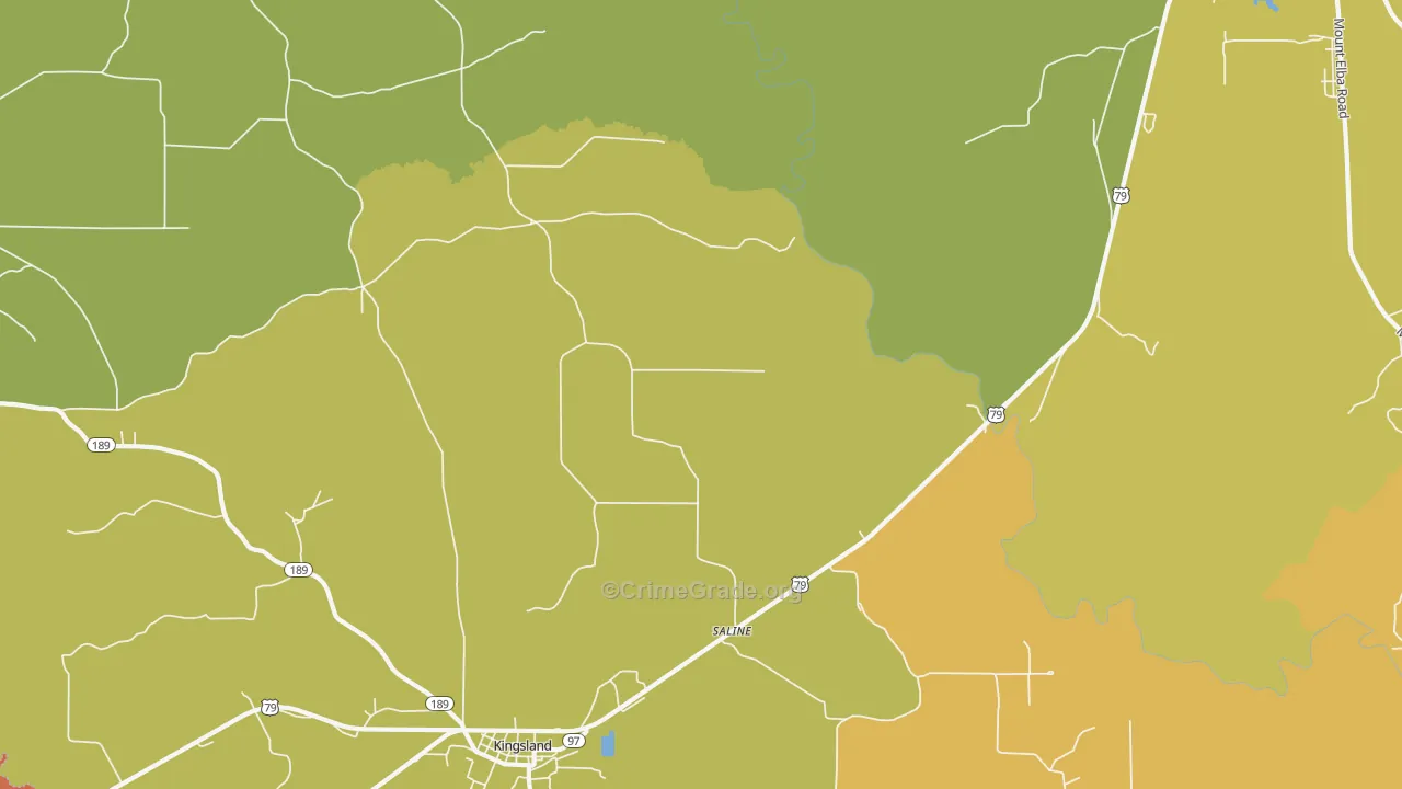 Saline, AR Map of Drug-Related Crime Rates