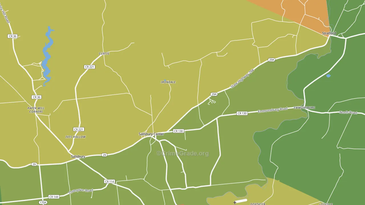 Salisbury Center, NY Map of Drug-Related Crime Rates