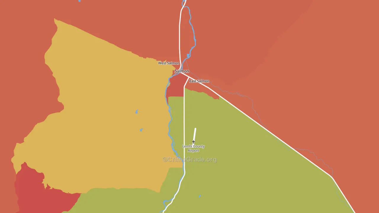 Salmon, ID Map of Drug-Related Crime Rates