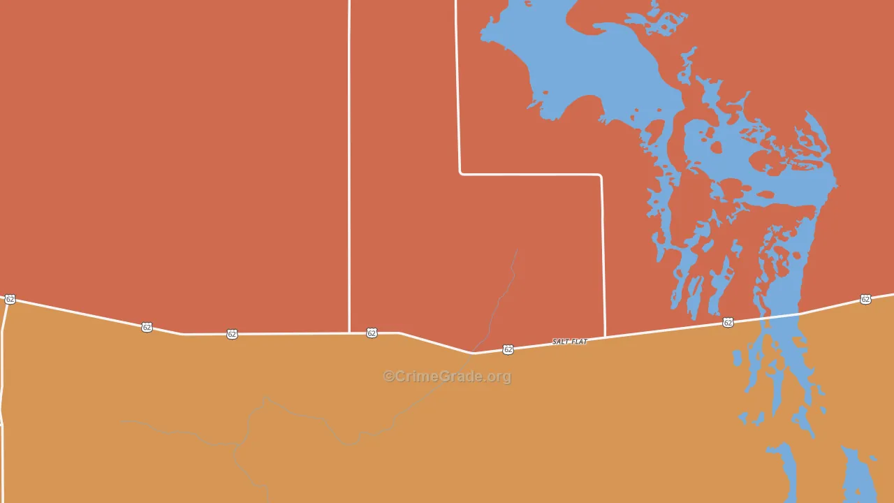 Salt Flat, TX Map of Drug-Related Crime Rates