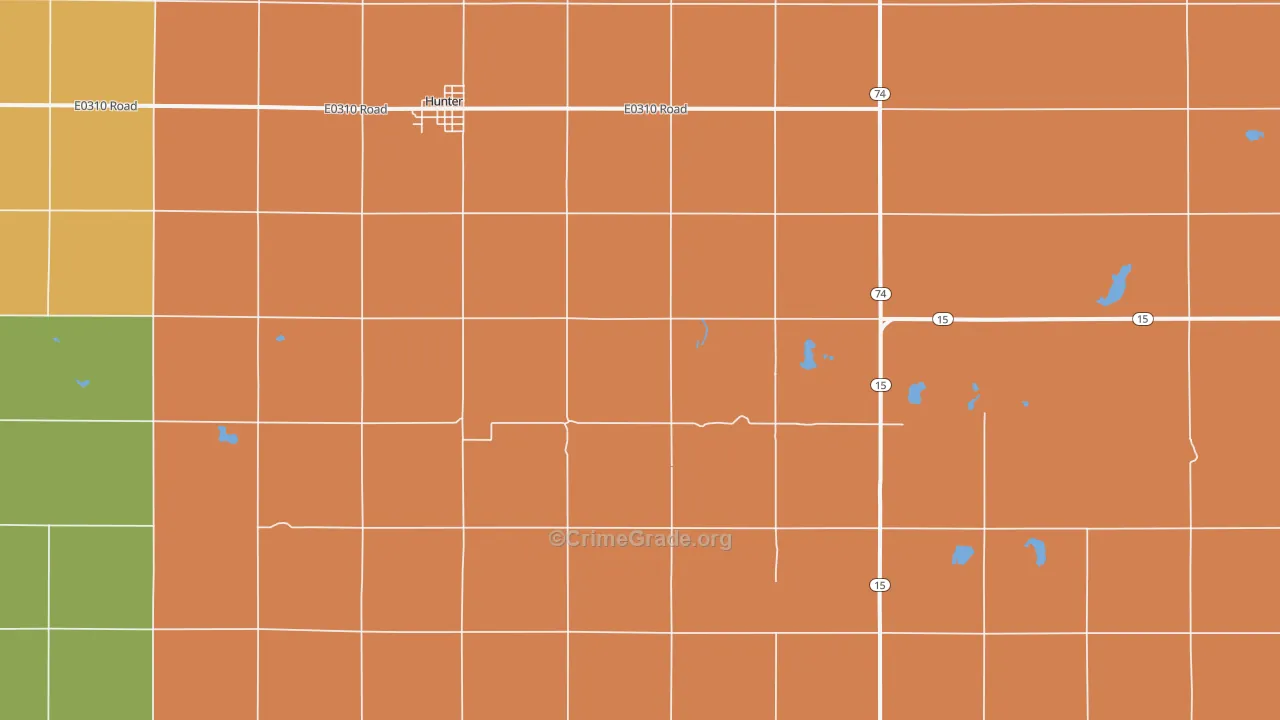 Salt Fork, OK Map of Drug-Related Crime Rates