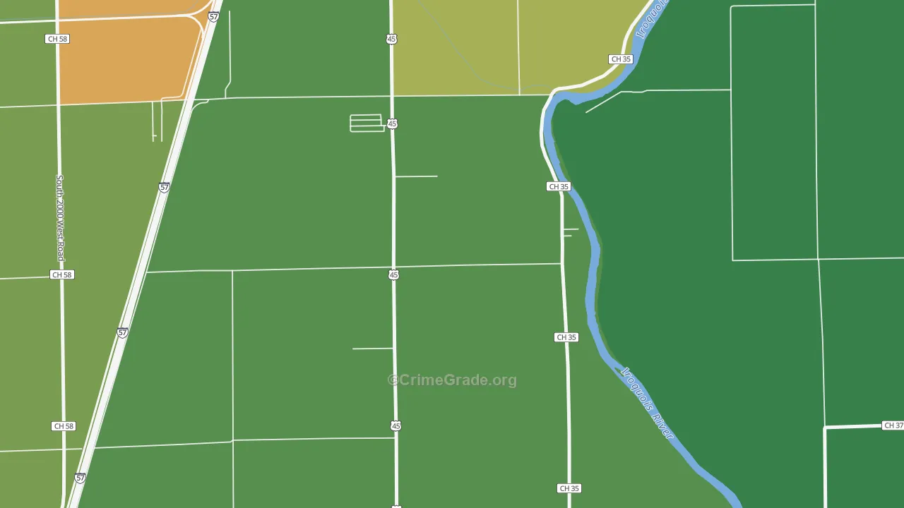 Sammons Point, IL Map of Drug-Related Crime Rates