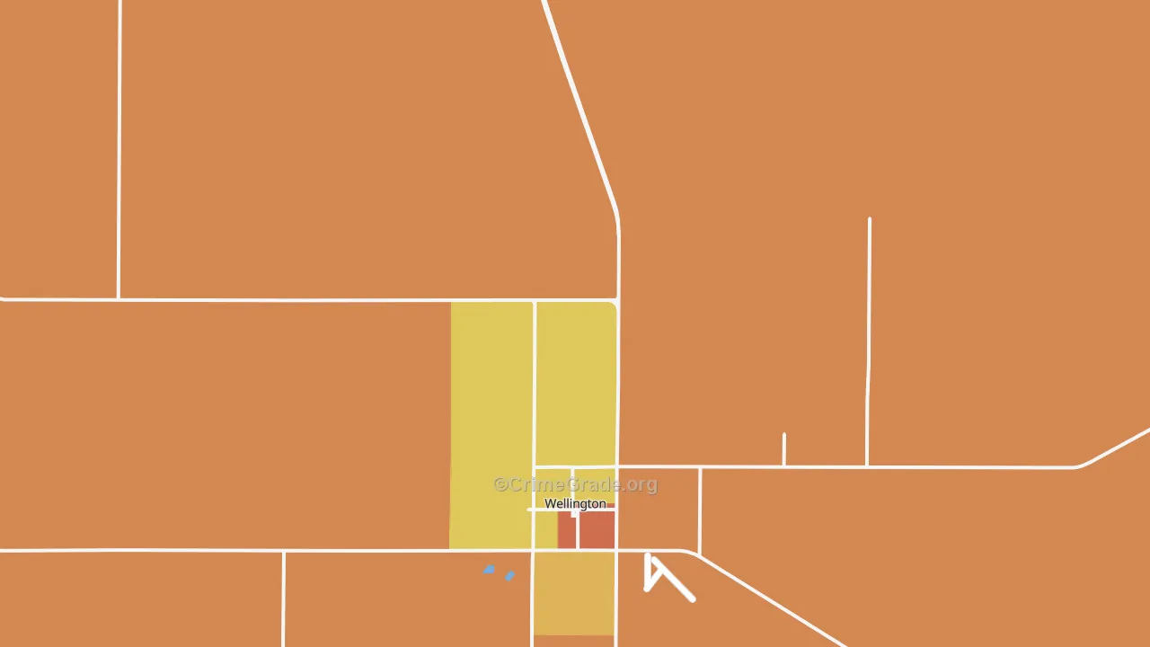 Samnorwood, TX Map of Drug-Related Crime Rates