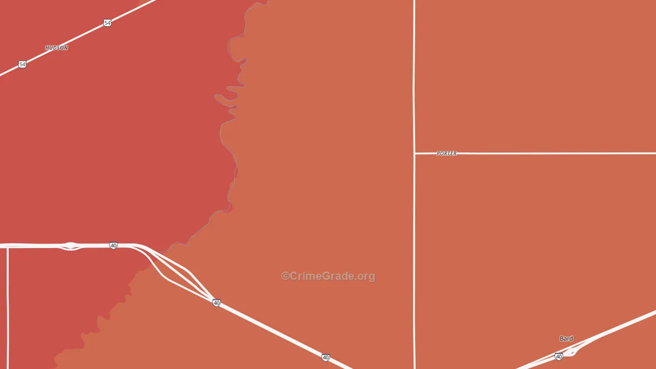 San Jon, NM Map of Drug-Related Crime Rates