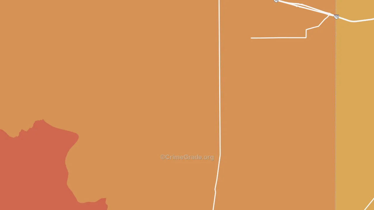 San Simon, AZ Map of Drug-Related Crime Rates