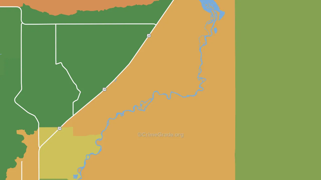 Sand Draw, WY Map of Drug-Related Crime Rates