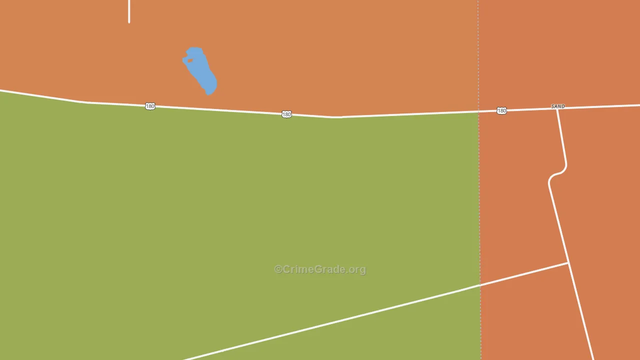 Sand, TX Map of Drug-Related Crime Rates