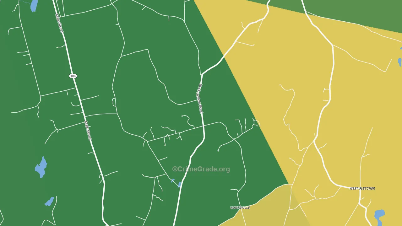 Sanderson Corner, VT Map of Drug-Related Crime Rates