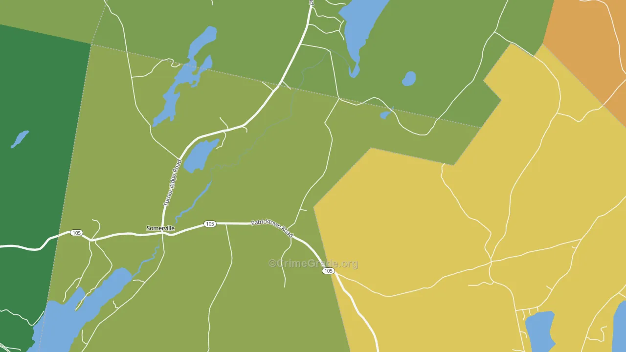 Sandhill Corner, ME Map of Drug-Related Crime Rates