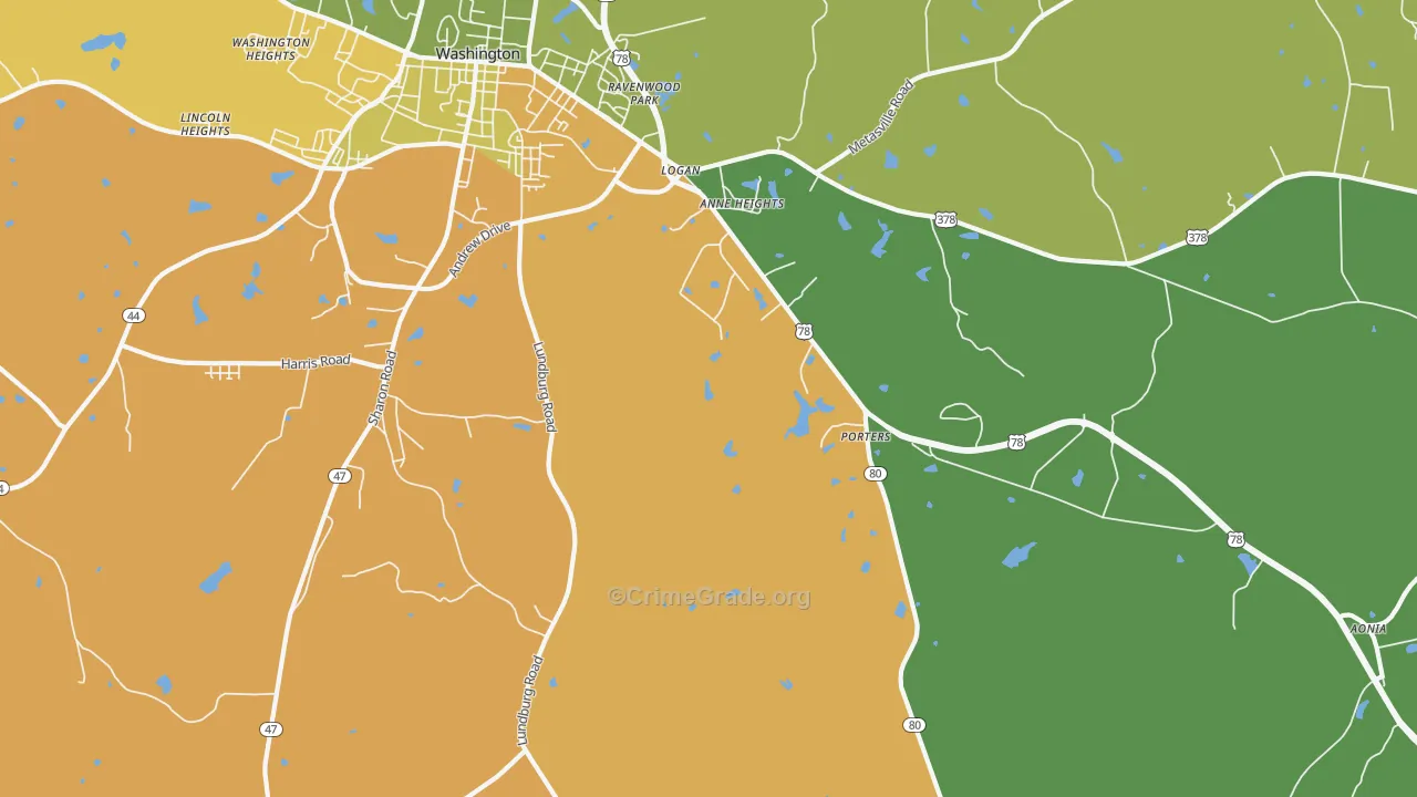 Sandtown, GA Map of Drug-Related Crime Rates