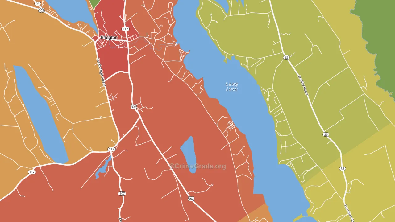 Sandy Creek, ME Map of Drug-Related Crime Rates