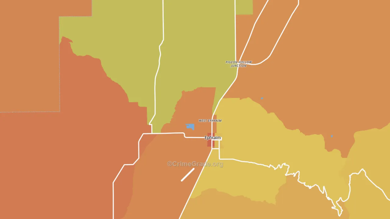 Sanpete County, UT Map of Drug-Related Crime Rates