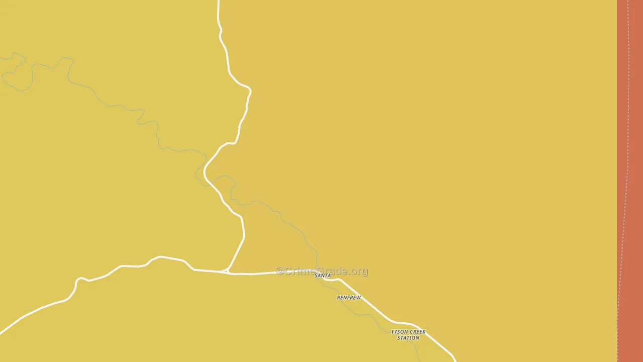 Santa, ID Map of Drug-Related Crime Rates