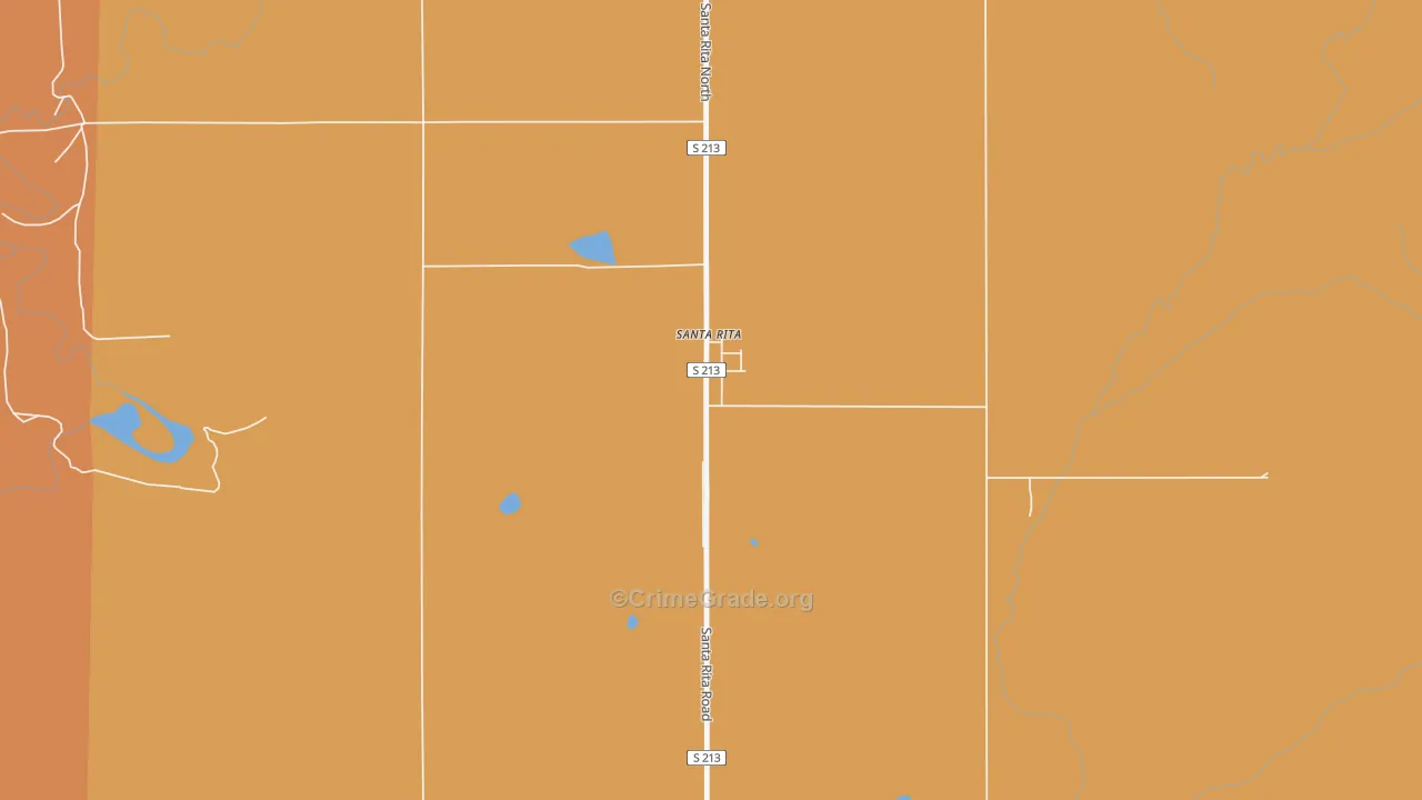 Santa Rita, MT Map of Drug-Related Crime Rates