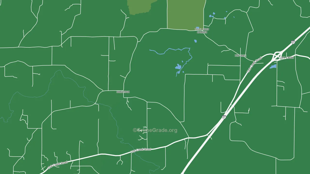 Saratoga, IL Map of Drug-Related Crime Rates