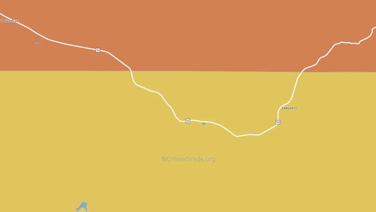 Sargents, CO Map of Drug-Related Crime Rates