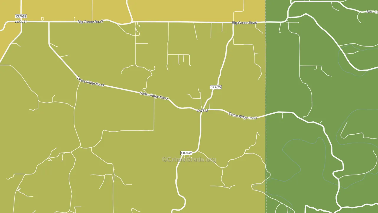 Sattre, IA Map of Drug-Related Crime Rates