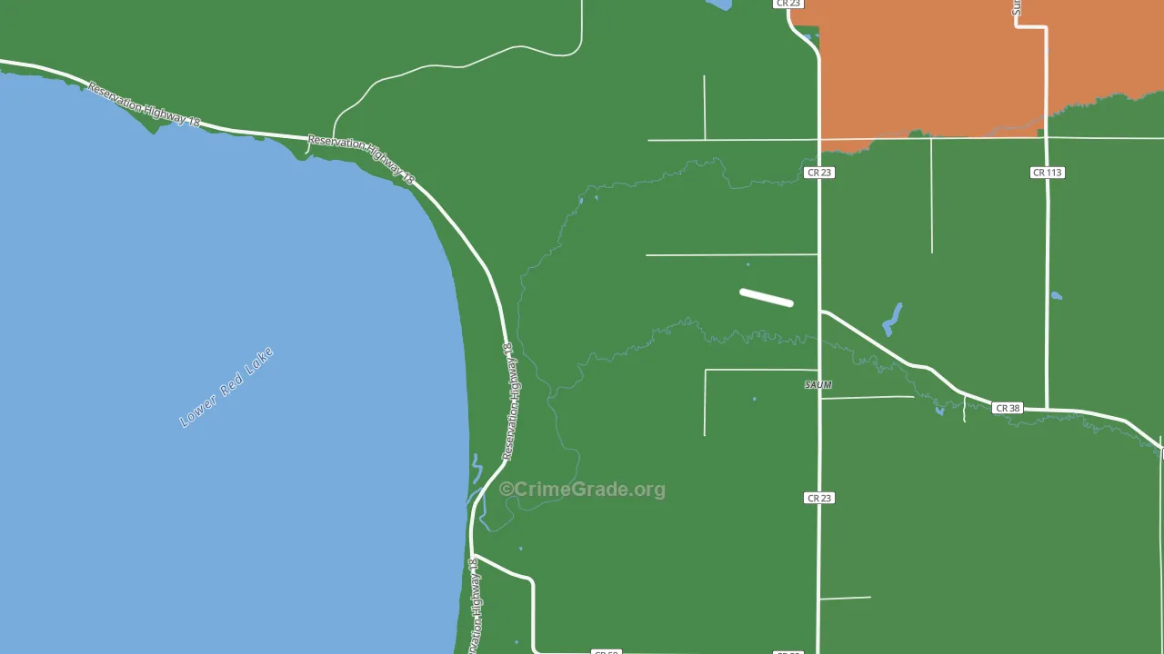 Saum, MN Map of Drug-Related Crime Rates