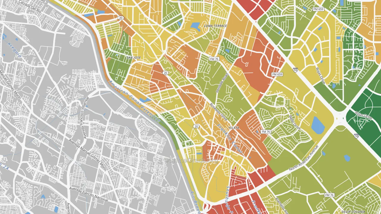 Save The Valley 21, El Paso, TX Map of Drug-Related Crime Rates