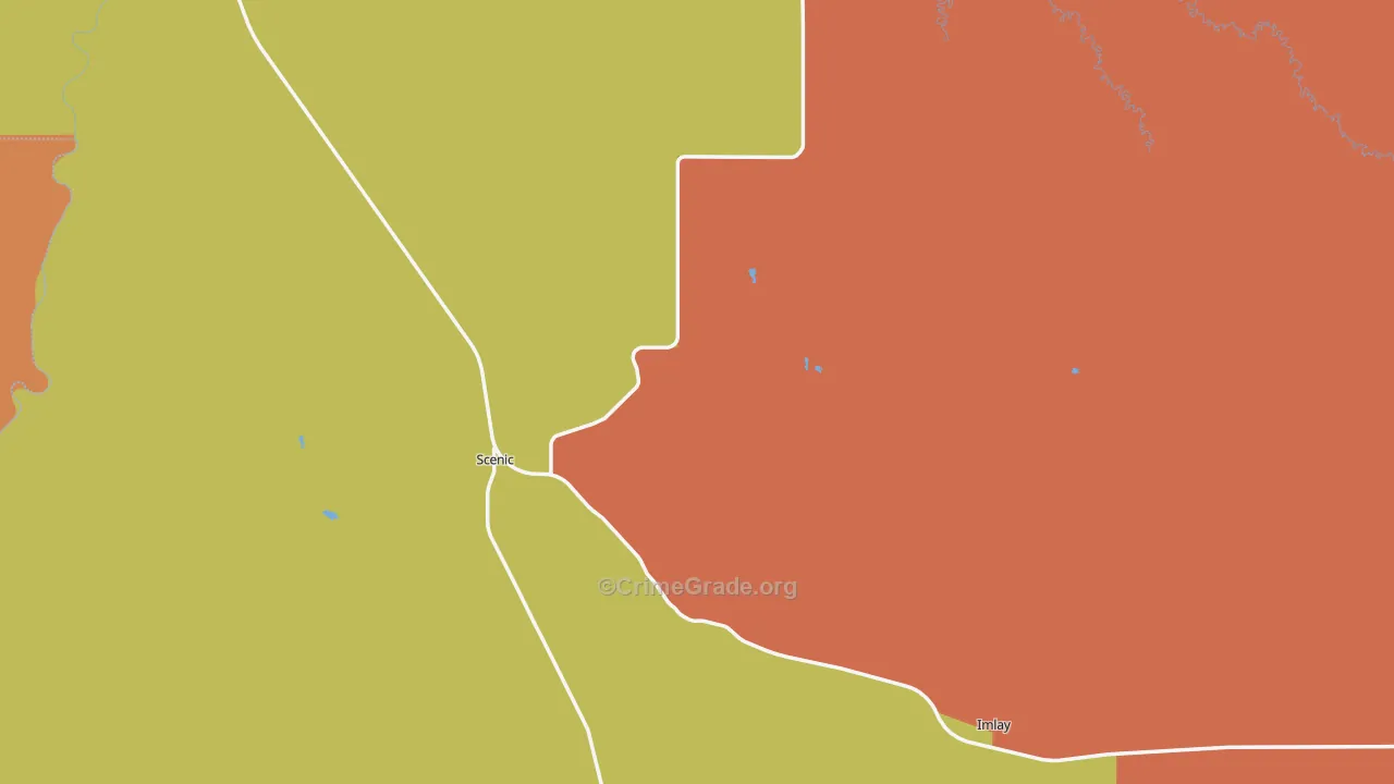 Scenic, SD Map of Drug-Related Crime Rates