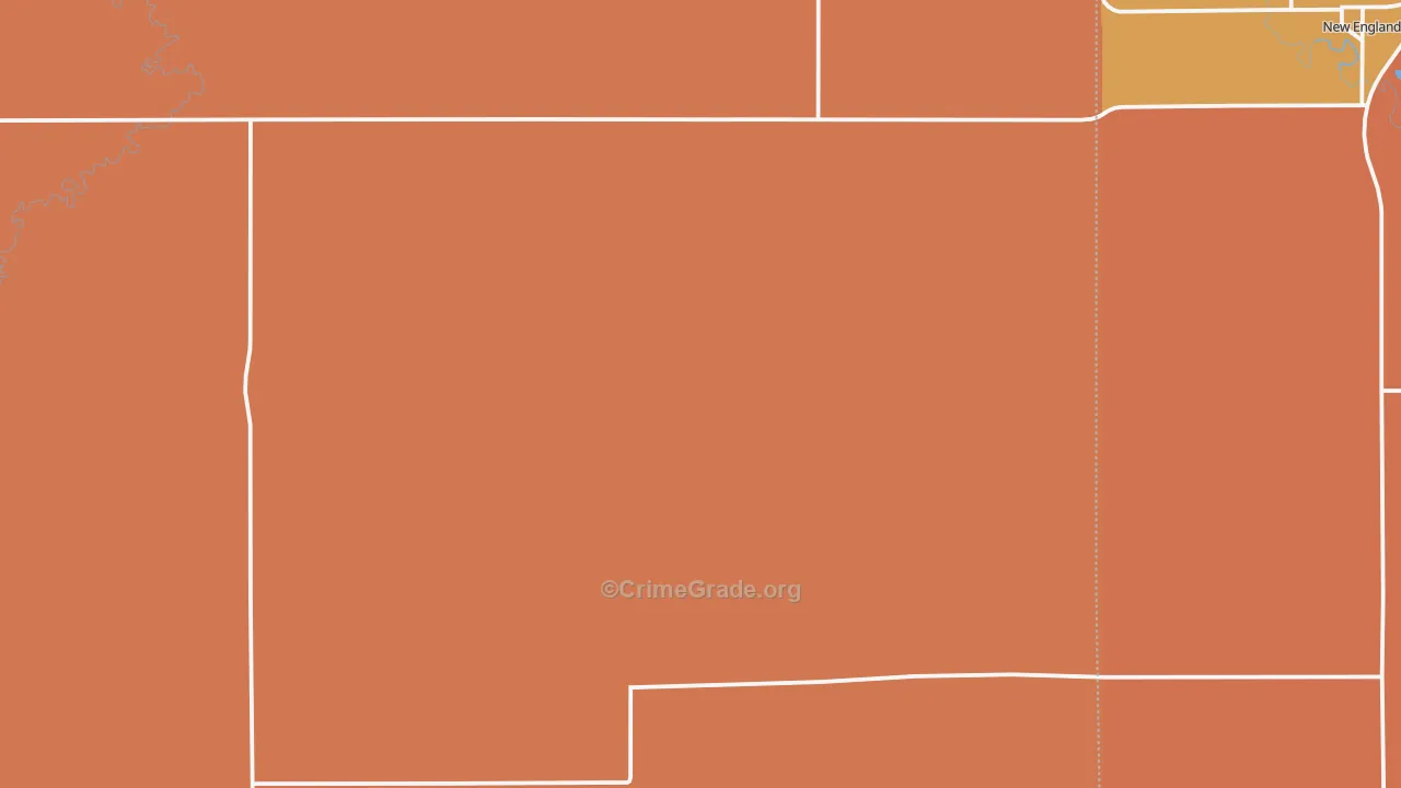 Schefield, ND Map of Drug-Related Crime Rates